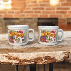 Campbells Soup Mug 2005 12 oz Set of 2